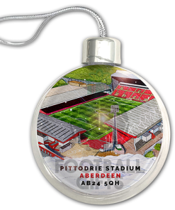Aberdeen Around The Grounds Stadium Jumbo Christmas Bauble Tree Decoration - Image 3