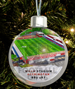 Accrington Stanley Around The Grounds Stadium Jumbo Christmas Bauble Tree Decoration