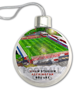 Accrington Stanley Around The Grounds Stadium Jumbo Christmas Bauble Tree Decoration - Image 3