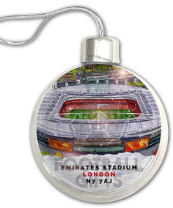 Arsenal Around The Grounds Stadium Jumbo Christmas Bauble Tree Decoration - Image 3