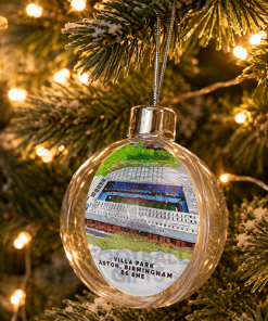 Aston Villa Around The Grounds Stadium Jumbo Christmas Bauble Tree Decoration - Image 2
