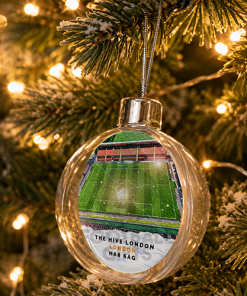Barnet Around The Grounds Stadium Jumbo Christmas Bauble Tree Decoration - Image 2