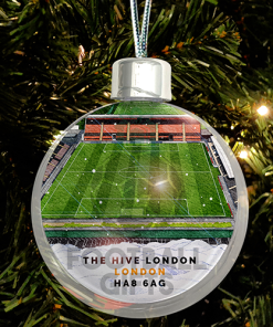 Barnet Around The Grounds Stadium Jumbo Christmas Bauble Tree Decoration