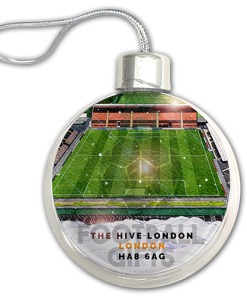 Barnet Around The Grounds Stadium Jumbo Christmas Bauble Tree Decoration - Image 3
