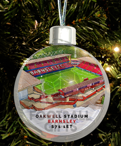 Barnsley Around The Grounds Stadium Jumbo Christmas Bauble Tree Decoration