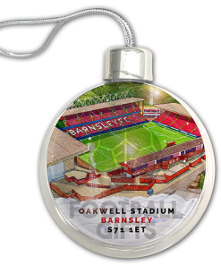 Barnsley Around The Grounds Stadium Jumbo Christmas Bauble Tree Decoration - Image 3