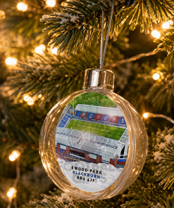 Blackburn Rovers Around The Grounds Stadium Jumbo Christmas Bauble Tree Decoration - Image 2