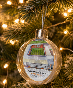 Blackpool Around The Grounds Stadium Jumbo Christmas Bauble Tree Decoration - Image 2