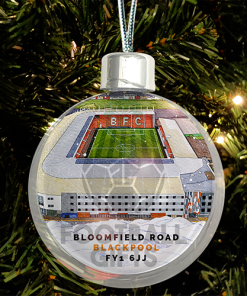 Blackpool Around The Grounds Stadium Jumbo Christmas Bauble Tree Decoration