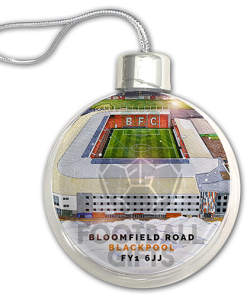 Blackpool Around The Grounds Stadium Jumbo Christmas Bauble Tree Decoration - Image 3