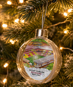 Bradford City Around The Grounds Stadium Jumbo Christmas Bauble Tree Decoration - Image 2