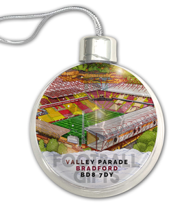 Bradford City Around The Grounds Stadium Jumbo Christmas Bauble Tree Decoration - Image 3