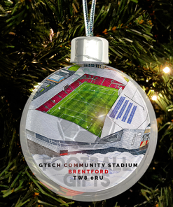 Brentford Around The Grounds Stadium Jumbo Christmas Bauble Tree Decoration