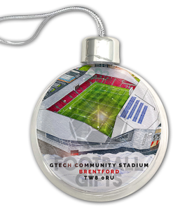 Brentford Around The Grounds Stadium Jumbo Christmas Bauble Tree Decoration - Image 3
