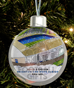 Brighton Around The Grounds Stadium Jumbo Christmas Bauble Tree Decoration