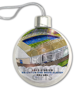Brighton Around The Grounds Stadium Jumbo Christmas Bauble Tree Decoration - Image 3