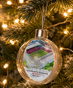 Bristol City Around The Grounds Stadium Jumbo Christmas Bauble Tree Decoration - Image 2