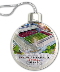 Bristol City Around The Grounds Stadium Jumbo Christmas Bauble Tree Decoration - Image 3