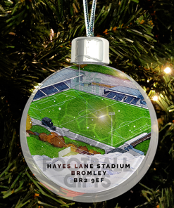 Burnley Around The Grounds Stadium Jumbo Christmas Bauble Tree Decoration