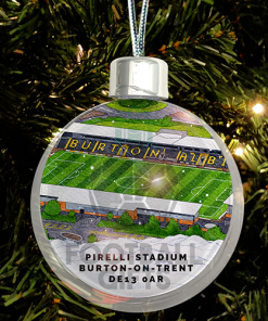 Burton Albion Around The Grounds Stadium Jumbo Christmas Bauble Tree Decoration
