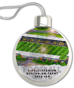 Burton Albion Around The Grounds Stadium Jumbo Christmas Bauble Tree Decoration - Image 3