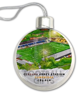 Cambridge United Around The Grounds Stadium Jumbo Christmas Bauble Tree Decoration - Image 3