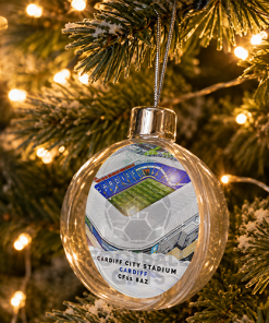 Cardiff City Around The Grounds Stadium Jumbo Christmas Bauble Tree Decoration - Image 2