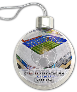 Cardiff City Around The Grounds Stadium Jumbo Christmas Bauble Tree Decoration - Image 3