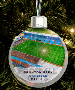 Carlisle United Around The Grounds Stadium Jumbo Christmas Bauble Tree Decoration