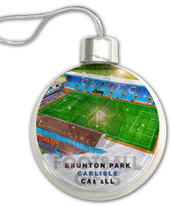 Carlisle United Around The Grounds Stadium Jumbo Christmas Bauble Tree Decoration - Image 3