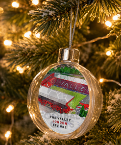 Charlton Athletic Around The Grounds Stadium Jumbo Christmas Bauble Tree Decoration - Image 2