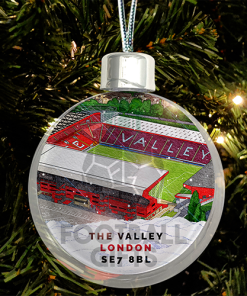 Charlton Athletic Around The Grounds Stadium Jumbo Christmas Bauble Tree Decoration