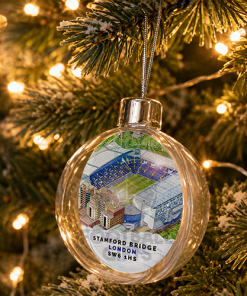 Chelsea Around The Grounds Stadium Jumbo Christmas Bauble Tree Decoration - Image 2