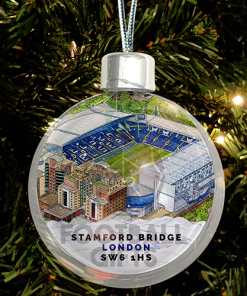 Chelsea Around The Grounds Stadium Jumbo Christmas Bauble Tree Decoration