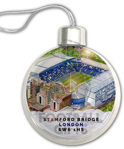 Chelsea Around The Grounds Stadium Jumbo Christmas Bauble Tree Decoration - Image 3