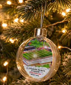Cheltenham Town Around The Grounds Stadium Jumbo Christmas Bauble Tree Decoration - Image 2