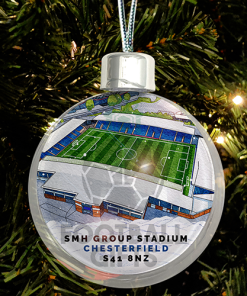 Chesterfield Around The Grounds Stadium Jumbo Christmas Bauble Tree Decoration