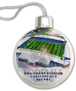 Chesterfield Around The Grounds Stadium Jumbo Christmas Bauble Tree Decoration - Image 3