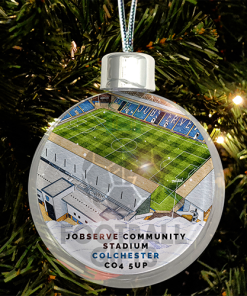 Colchester United Around The Grounds Stadium Jumbo Christmas Bauble Tree Decoration