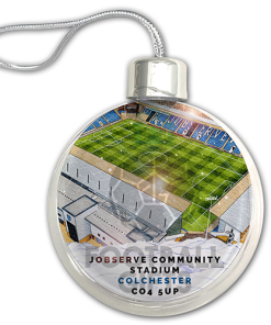 Colchester United Around The Grounds Stadium Jumbo Christmas Bauble Tree Decoration - Image 3