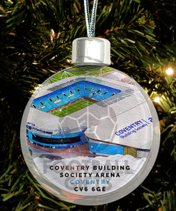 Coventry City Around The Grounds Stadium Jumbo Christmas Bauble Tree Decoration