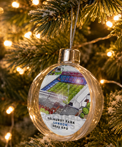 Crystal Palace Around The Grounds Stadium Jumbo Christmas Bauble Tree Decoration - Image 2