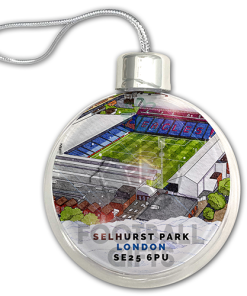 Crystal Palace Around The Grounds Stadium Jumbo Christmas Bauble Tree Decoration - Image 3