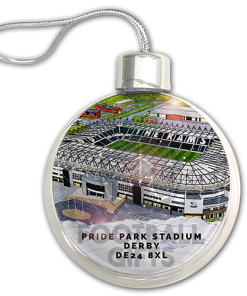 Derby County Around The Grounds Stadium Jumbo Christmas Bauble Tree Decoration - Image 3