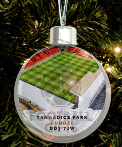 Dundee United Around The Grounds Stadium Jumbo Christmas Bauble Tree Decoration
