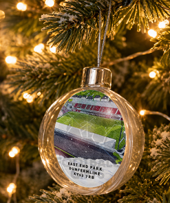 Dunfermline Athletic Around The Grounds Stadium Jumbo Christmas Bauble Tree Decoration - Image 2