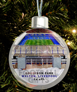 Everton Around The Grounds Stadium Jumbo Christmas Bauble Tree Decoration