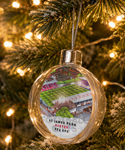 Exeter City Around The Grounds Stadium Jumbo Christmas Bauble Tree Decoration - Image 2
