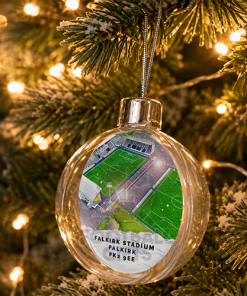Falkirk Around The Grounds Stadium Jumbo Christmas Bauble Tree Decoration - Image 2