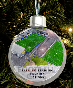 Falkirk Around The Grounds Stadium Jumbo Christmas Bauble Tree Decoration